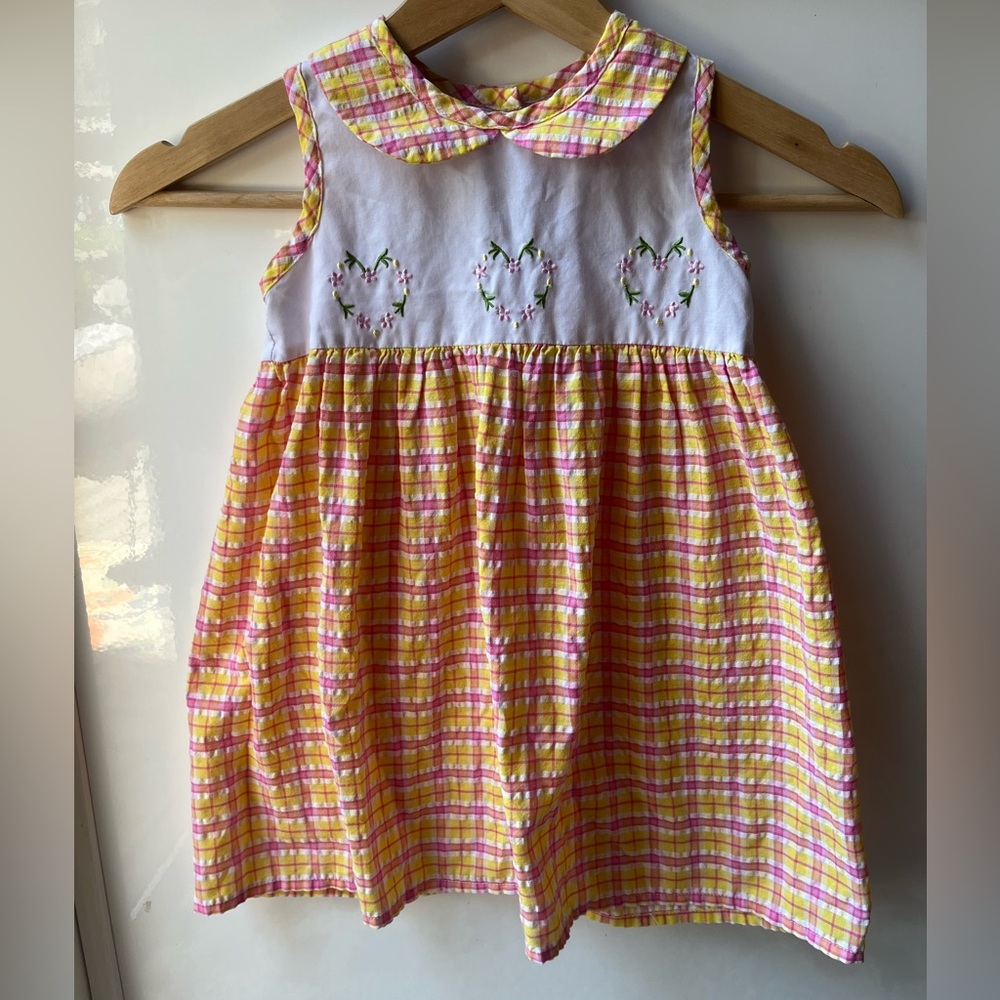 vintage 2t embroidered dress